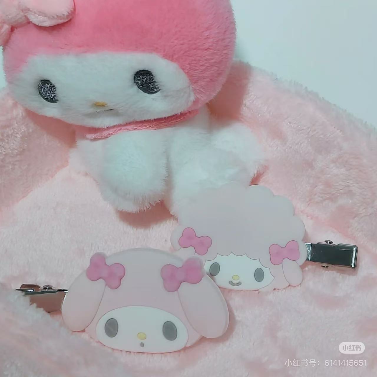 Sanrio|Flocked Bangs Clip Set|6×1.1×4cm approx.