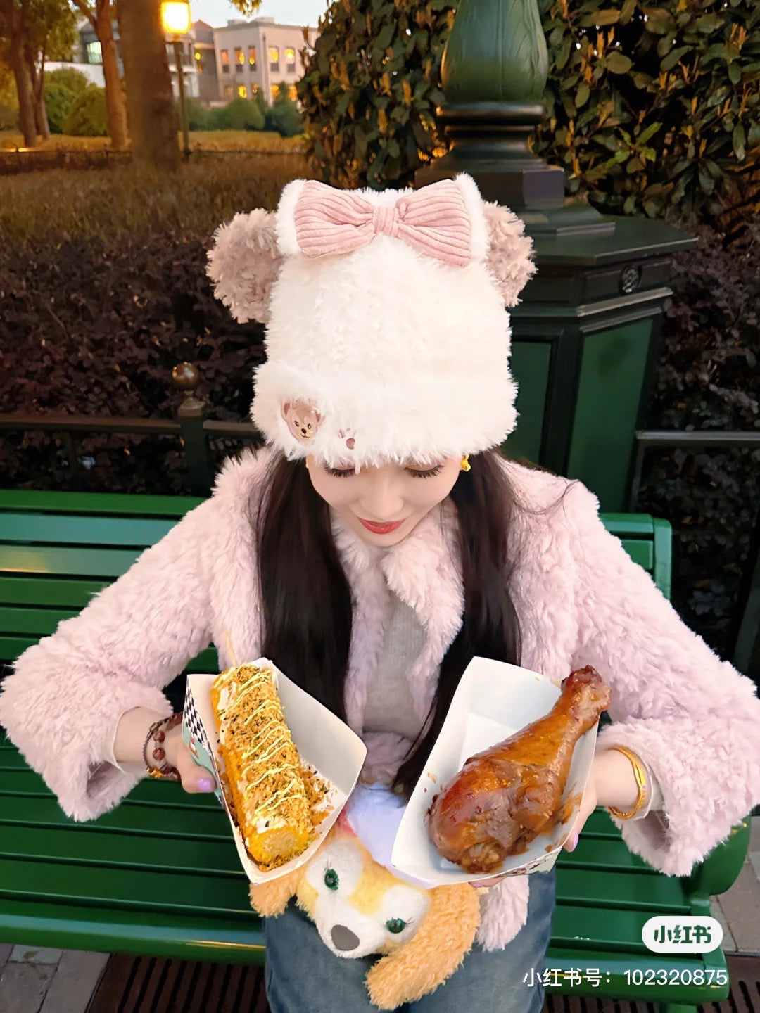 Disney SH|雪莉玫冬日毛茸茸耳朵帽帽/保暖帽