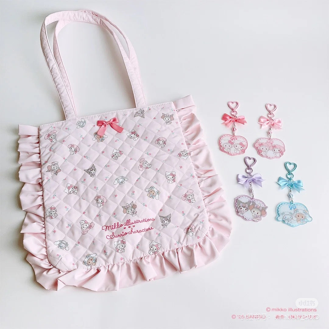 Sanrio|Mikko Illustrations CharactersTote Bag| 42cm W x 2cm D x 39cm H approx.
