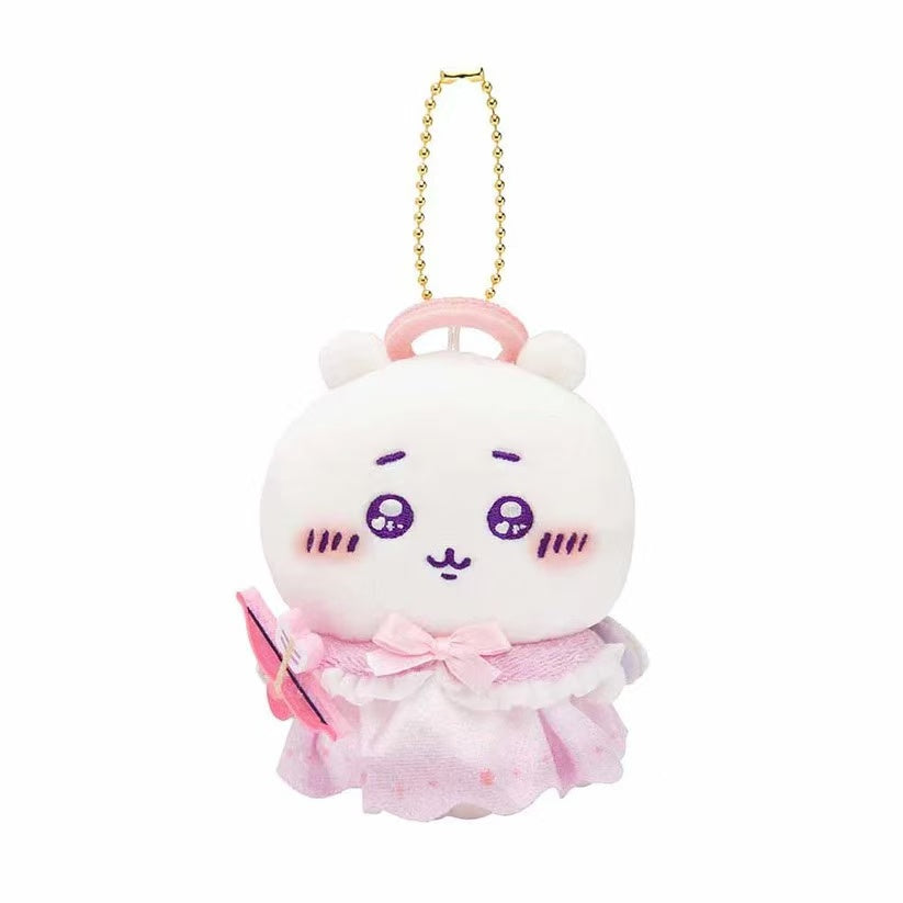 【limit 1】chiikawa|Angel & Demon Mascot Holder /Plush Keychain|H120 x W80 x D70mm approx.