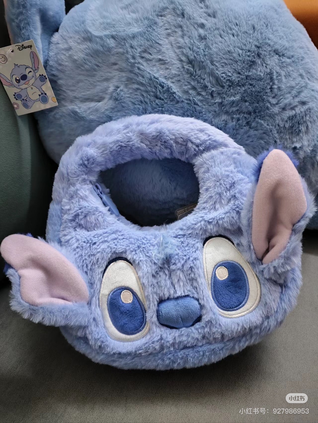 Disney SH|萌动秋日毛茸茸大脸手提包/软绵绵超好摸