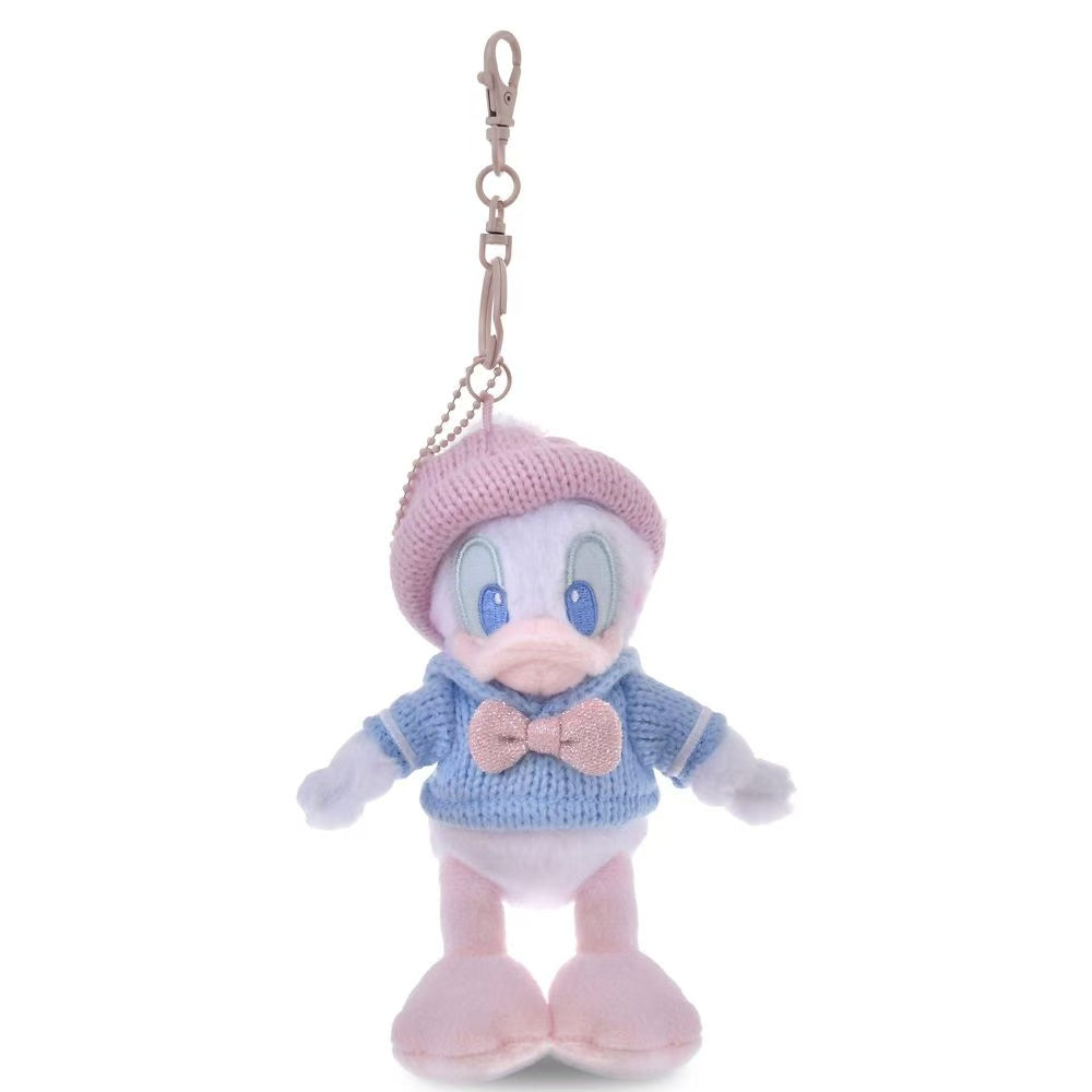 Disney|Winter Shiny Color Pink Blue Mascot Holder /Plush Keychain|15.5x12.5x8.5cm approx.