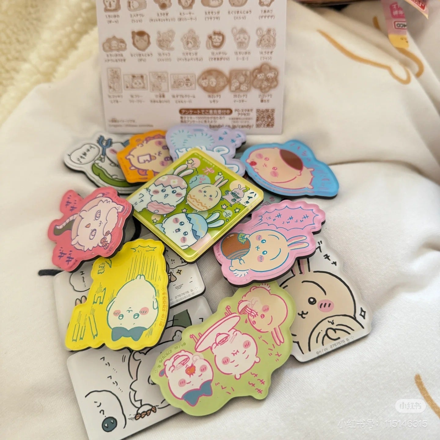 Chiikawa 吉伊卡哇|Bandai Candy Toys - Chiikawa Character Magnets Vol.4角色磁吸冰箱贴第四弹食玩盲袋/全21种|1枚入