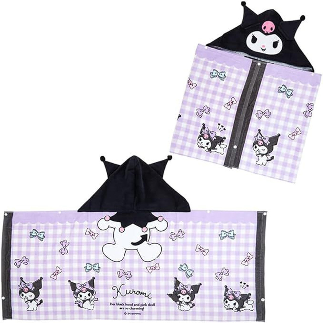Sanrio|Hooded Towel|120×1×50cm approx.
