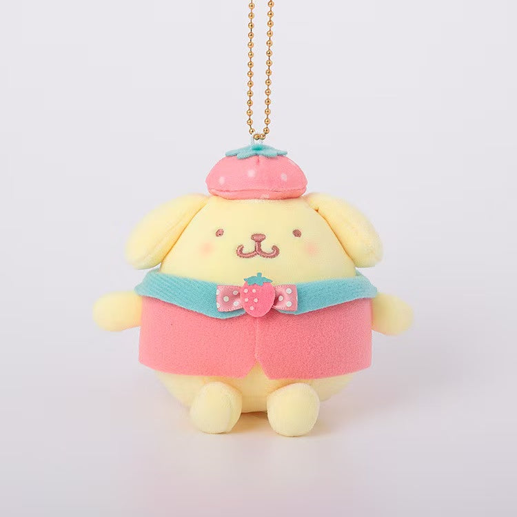 Sanrio|Strawberry Cheek Squishy Mascot Holder /Plush Keychain|Height Approx. 10cm