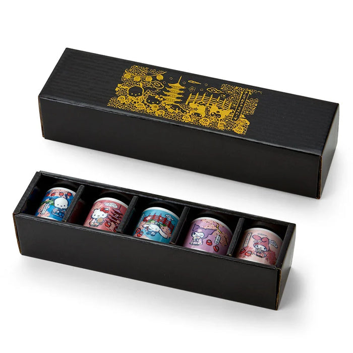 Sanrio|Ceramic Sake 5 Cups Set - Cherry Blossom