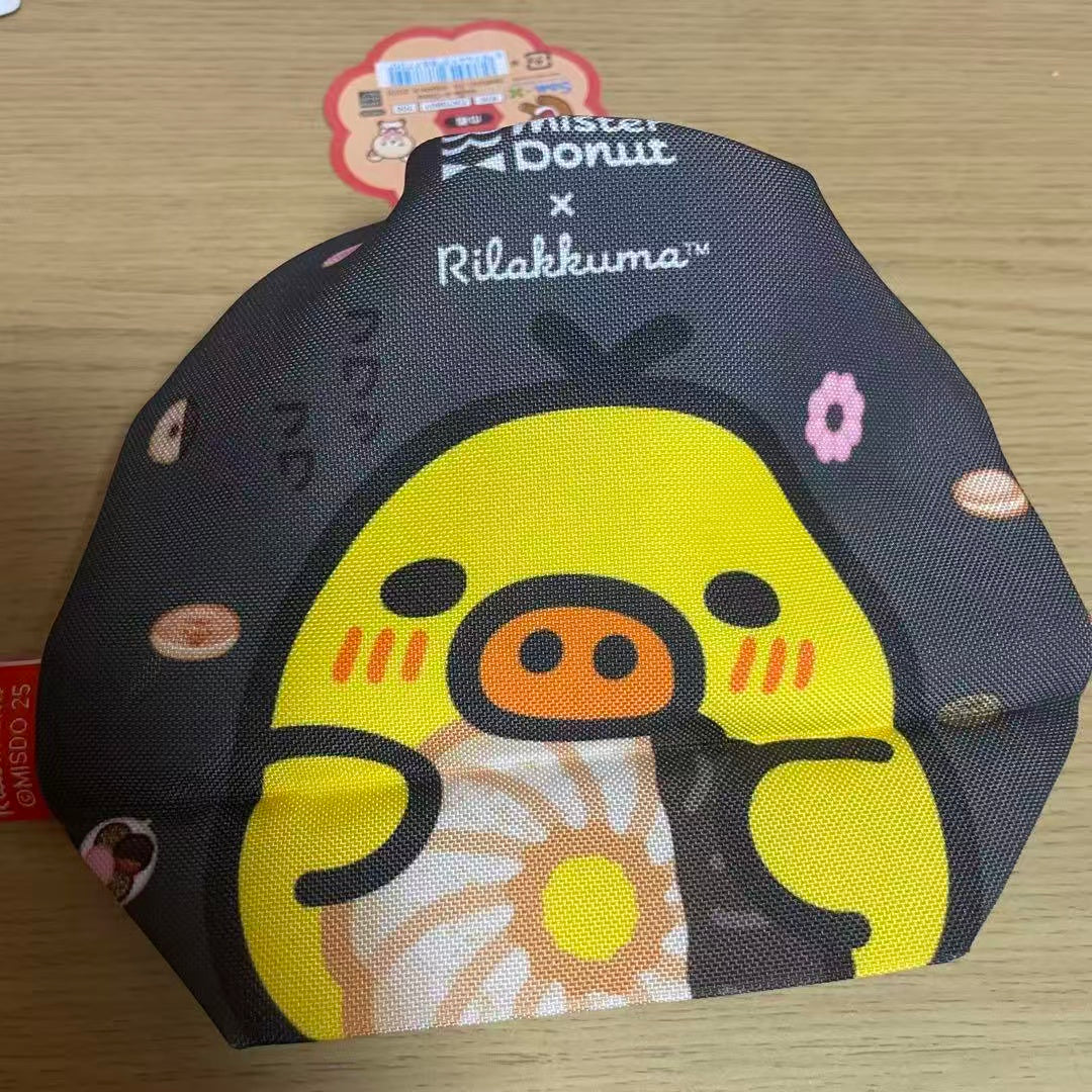 Rilakkuma|Mister Donut drawstring bag|185×170×70mm approx.
