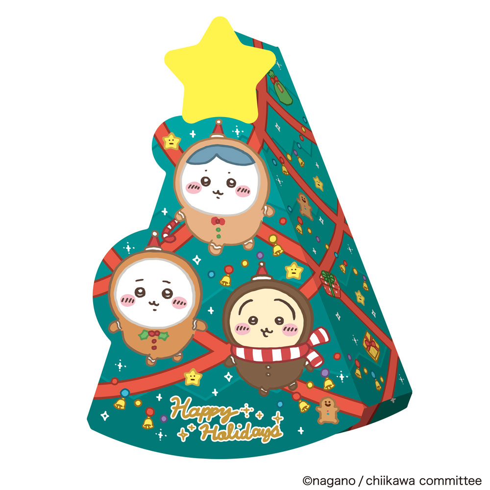 chiikawa吉伊卡哇|摇摆圣诞树糖果礼盒/伴手礼|30g/横幅119×高さ180×奥行き53(mm)【25.08】