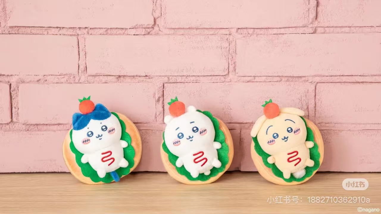 【limit 1】chiikawa|Bakery Sandwich Mascot Holder /Plush Keychain|H120 x W100 x D70mm approx.