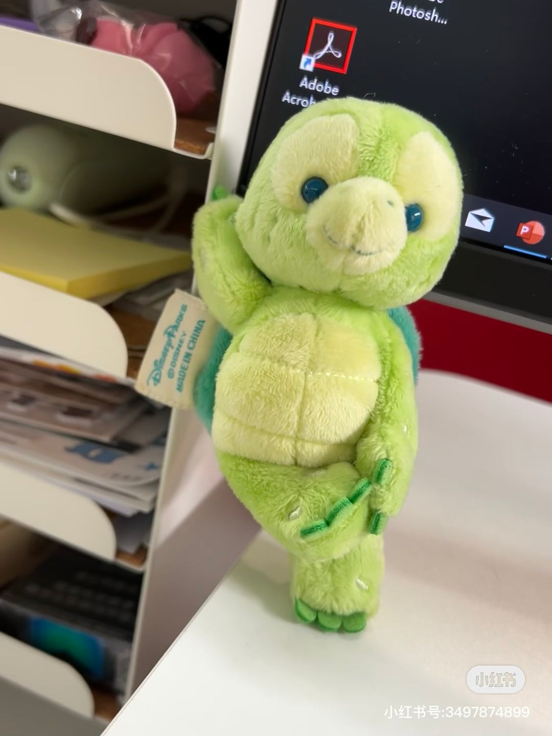 Disney SH|Olu小龟造型多变冰箱磁贴