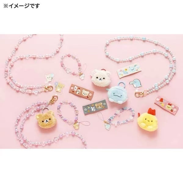 Rilakkuma|Flower Sparkling Bead Smartphone Shoulder Strap|218×80×30mm approx.