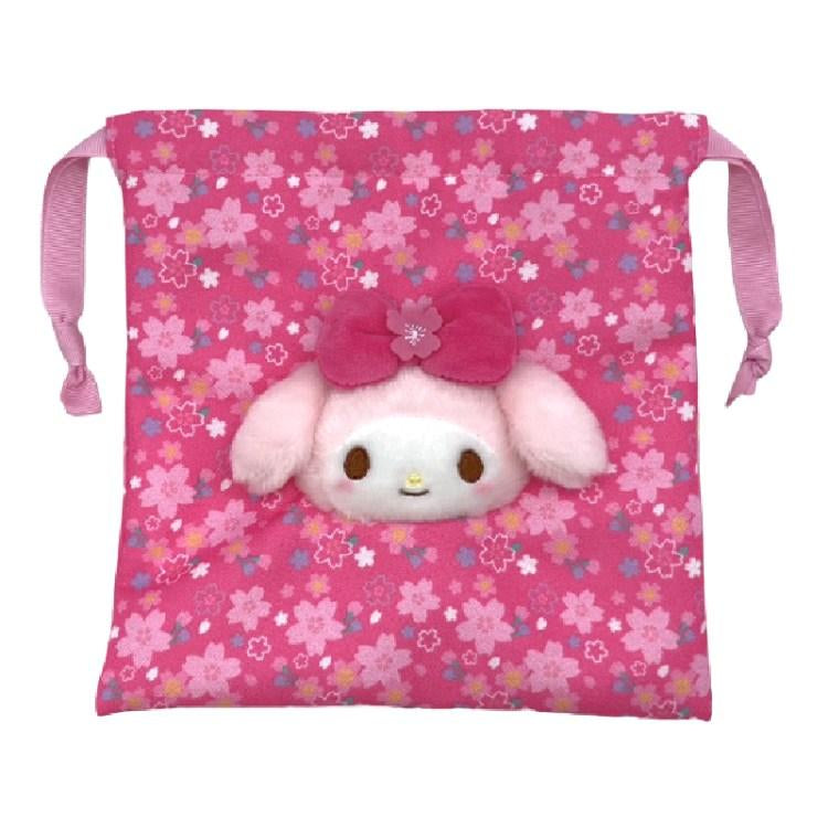 Sanrio|Sakura Kimono Drawstring Pouch|H18×W18×D3cm approx.