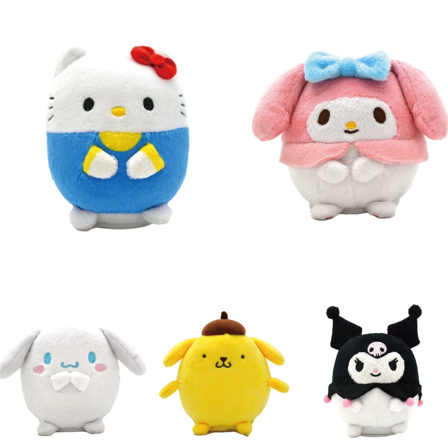 Sanrio三丽鸥|Plushie Talking Toy - Mini超可爱会模仿说话互动的迷你圆滚滚毛绒玩具/玩偶/公仔|约 H9.2 x W8.7cm