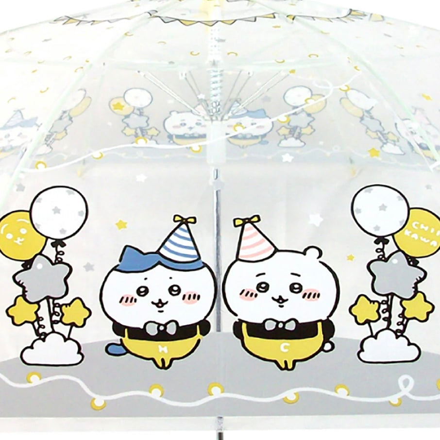 Chiikawa 吉伊卡哇|角色可爱图案长柄透明伞|伞骨58cm