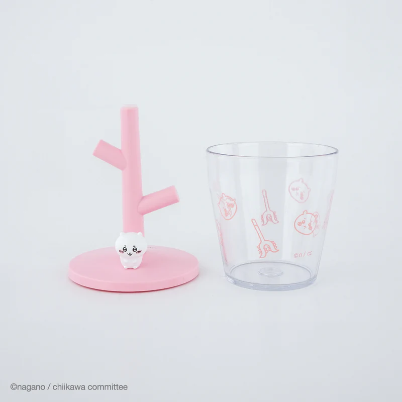 Chiikawa 吉伊卡哇|Mini Udon Cup & Stand可爱角色迷你防摔漱口杯+杯架套组