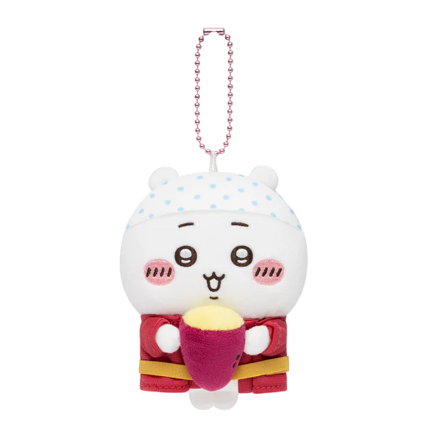 chiikawa|Kawagoe rickshaw driver Mascot Holder /Plush Keychain|H105 x W80 x D65mm approx.