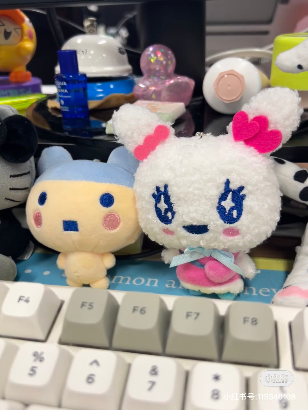 Tamagotchi| Mini Mascot Ballchain Strap Mascot Holder /Plush Keychain|H95mm approx.