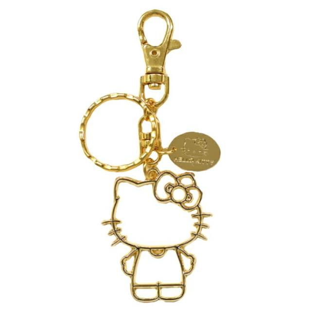 Sanrio|Sanrio Metal Keychain Gold|5×4cm approx.