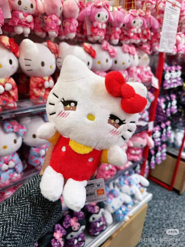 HelloKitty凯蒂猫|Nakajima Sanrio Plush Hello Kitty Various Faces S凯蒂猫可爱表情毛绒玩偶/公仔|约170×190×120mm