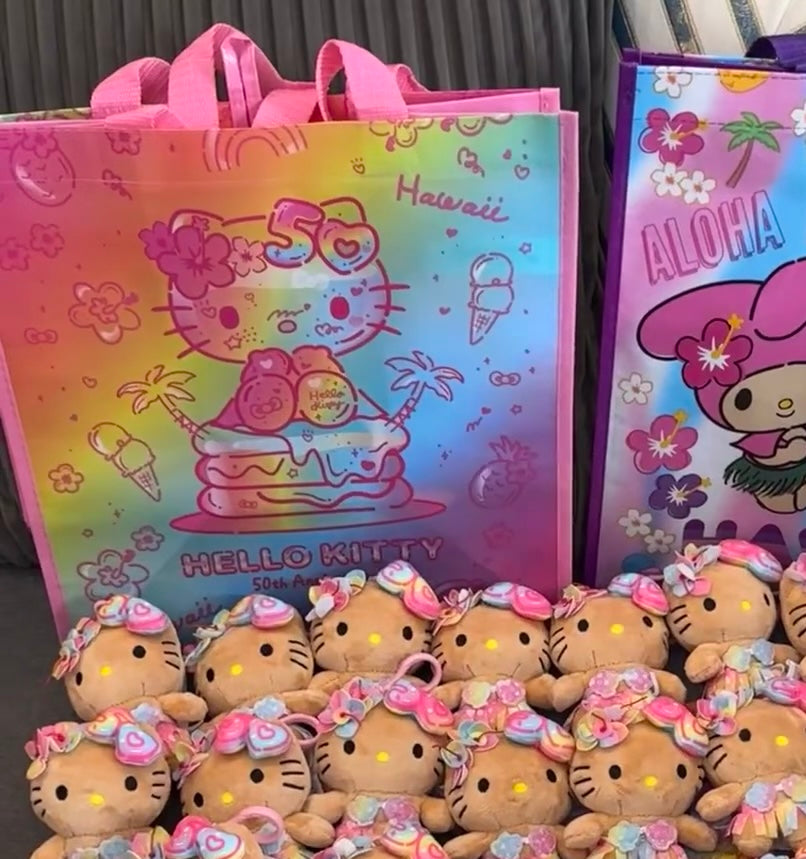 HelloKitty凯蒂猫|夏威夷50周年限定Hawaii Reusable Bag大容量购物包