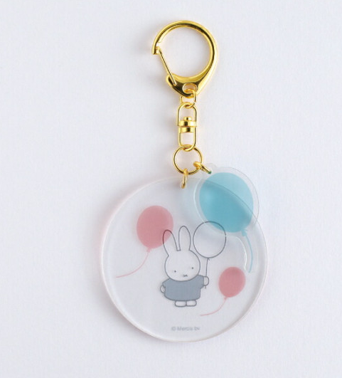Miffy|Acrylic Keychain 2 Charm|Φ65mm approx.