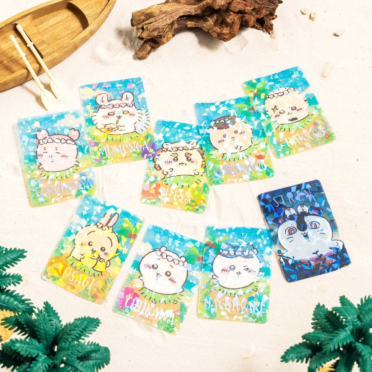 chiikawa|Movie Chiikawa Trading Seaside Sparkling Clear Cards mystery bag/blind box/All 9 types|1pcs