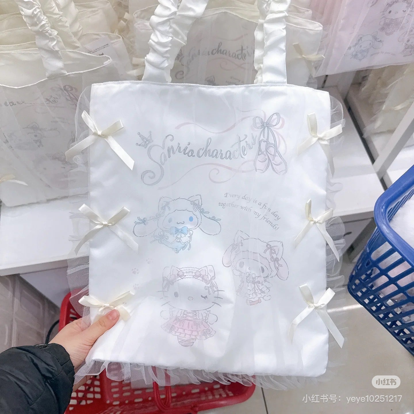 Sanrio|White Cat Ballerina tote bag
