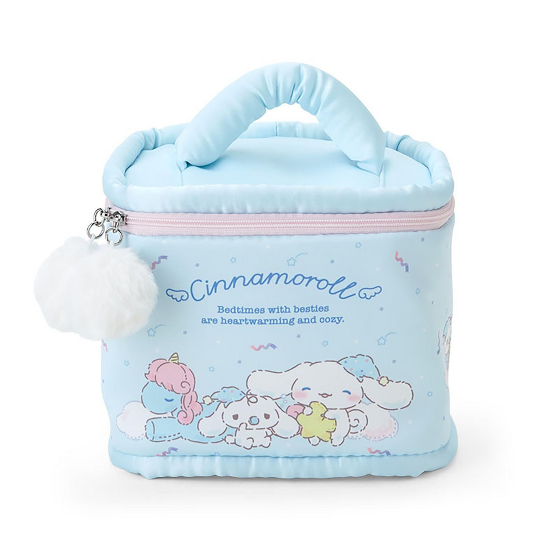 Sanrio三丽鸥|Vanity Pouch - Cinnamoroll / Sleepy Time玉桂狗甜梦系列困困大耳狗化妆包/收纳包|约18×16×16cm