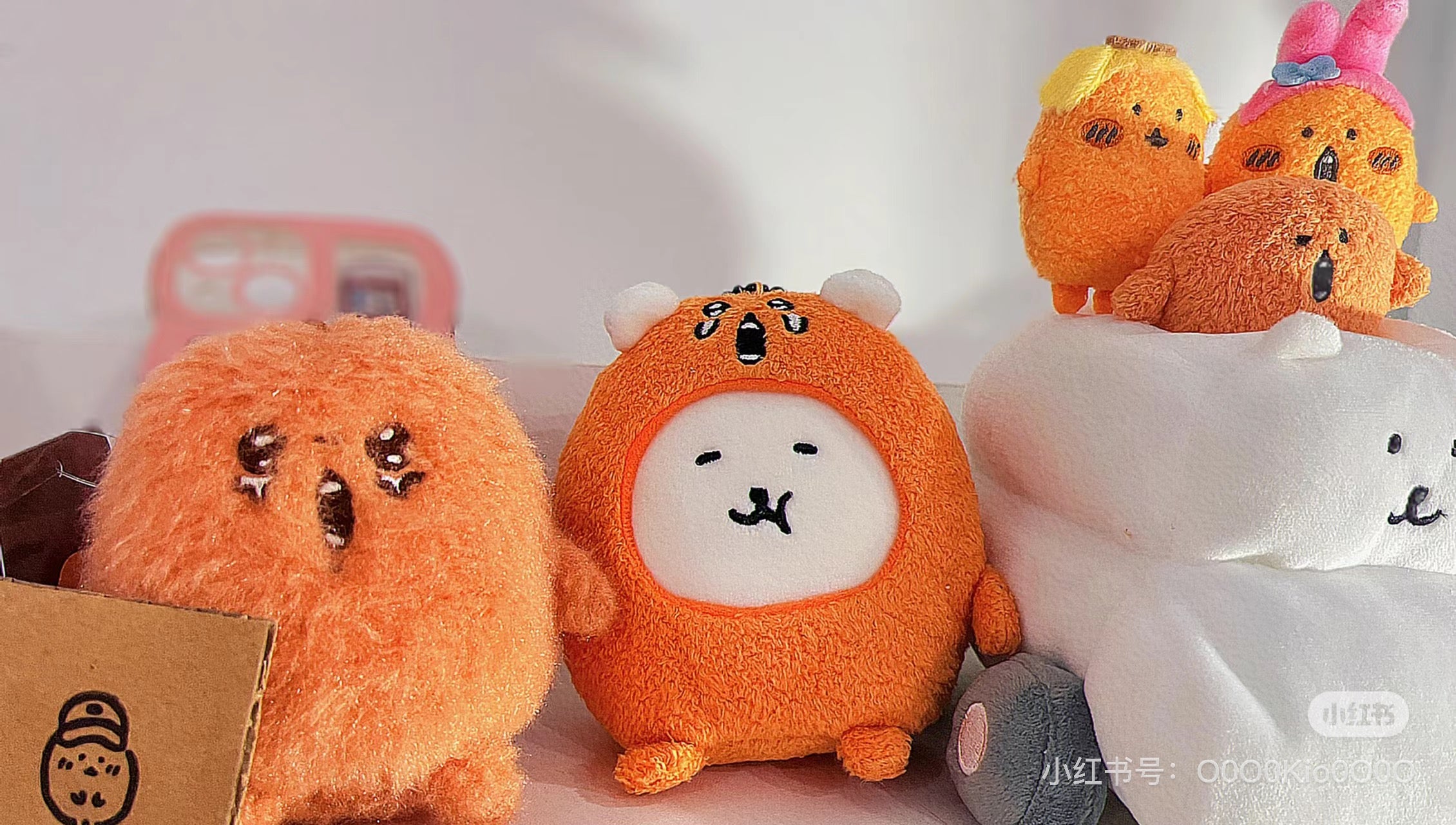 Nagano自嘲熊|Petit Mini Mascot (wearing mogura croquette)鼹鼠可乐饼/薯饼白熊毛绒挂件/包挂|约 H105 x W120 x 65mm