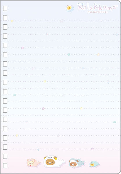 Rilakkuma轻松熊|海洋系列双环笔记本|約180 x 125mm