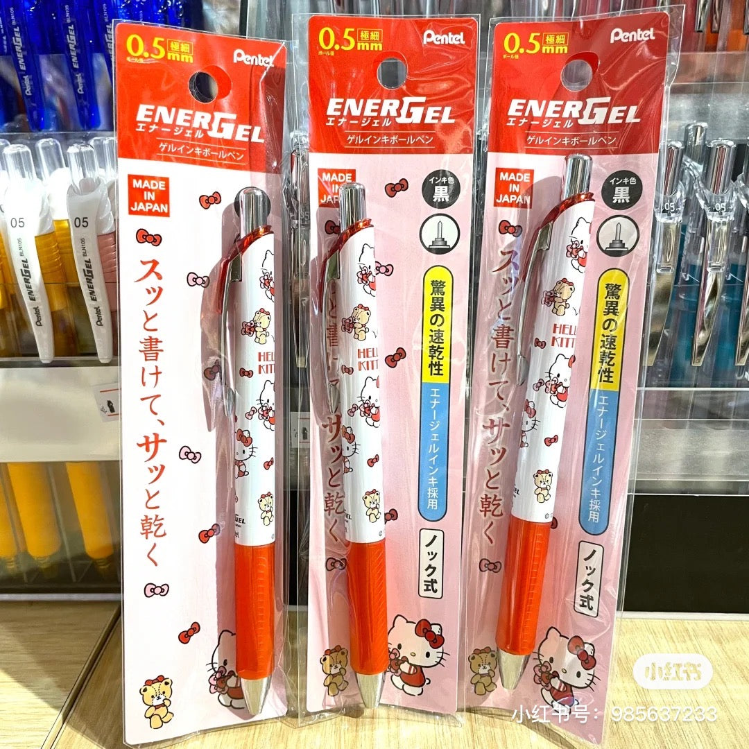 Sanrio|pental中性黑色原子笔|0.5mm笔芯