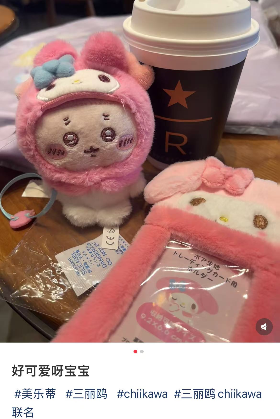 Sanrio|Chiikawa X Sanrio Characters Mascot Holder /Plush Keychain|8 x 14.5 x6cm approx.