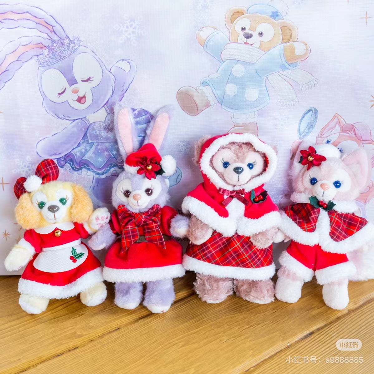 Disney迪士尼 |东迪2024圣诞冬日七宝毛绒玩偶挂件/包挂