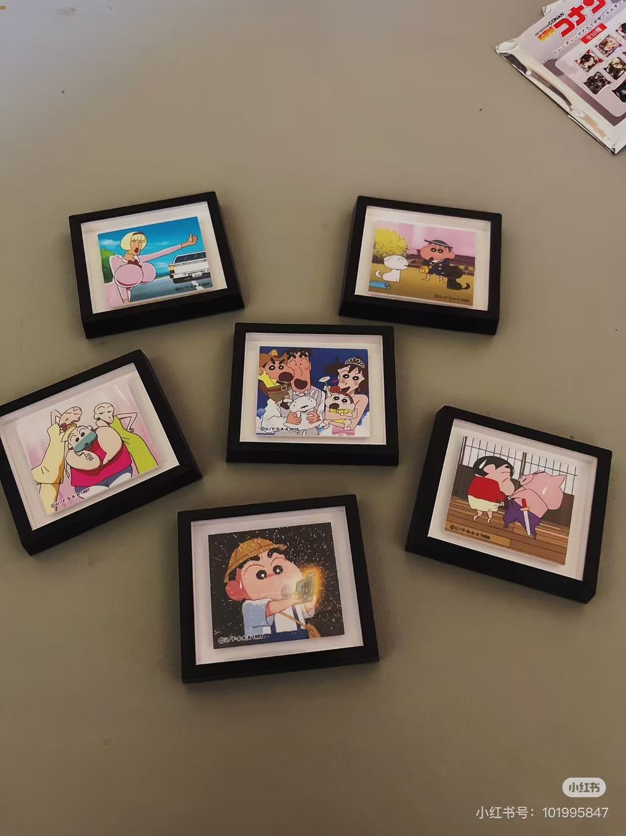 Crayon shin-chan|Frame Magnet Collection mystery bag/blind box/All 6 types|1pcs
