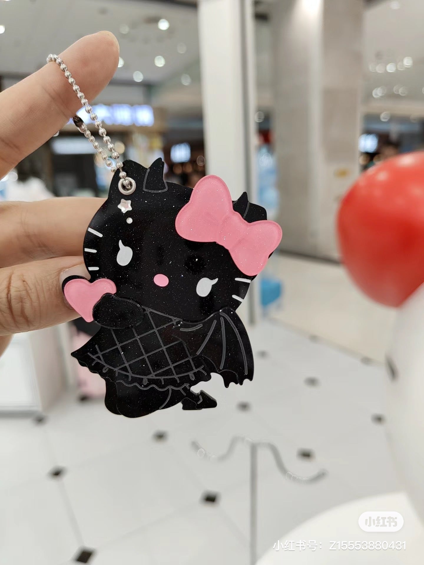 Hello kitty凯蒂猫|Sanrio Hello Kitty Slide Mirror/ Angel and Little Devil天使恶魔闪闪滑动随身镜|约8.6 x 6.0 x 1.0cm