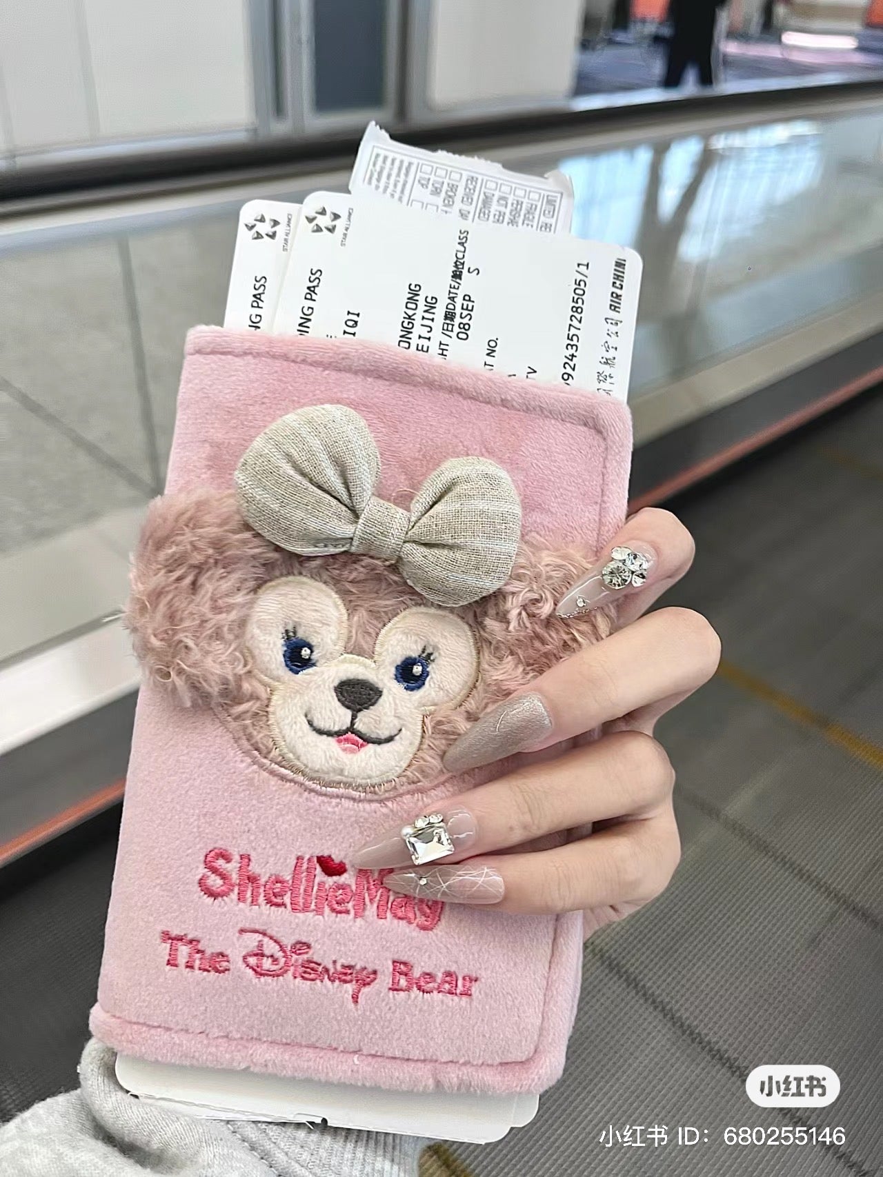 Disney SH|linabell贝儿护照夹/护照包/收纳夹/也可以改造成活页本