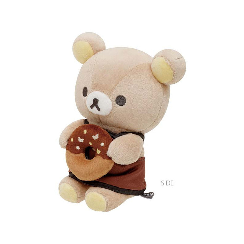 Rilakkuma轻松熊|cafe巧克力甜甜圈系列玩偶/公仔|约175 x 140 x 85 mm