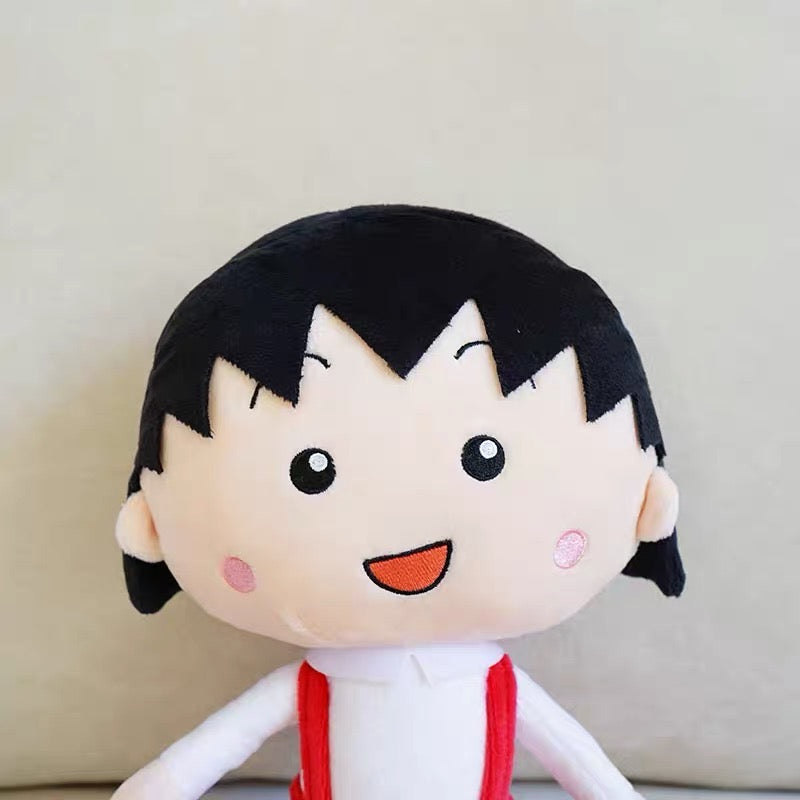 Chibi Maruko樱桃小丸子|红裙子樱桃小丸子公仔/玩偶|高约26cm