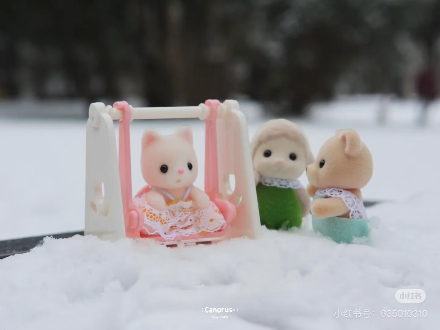 SylvanianFamilies|Baby house Swing Silk Cat B-36