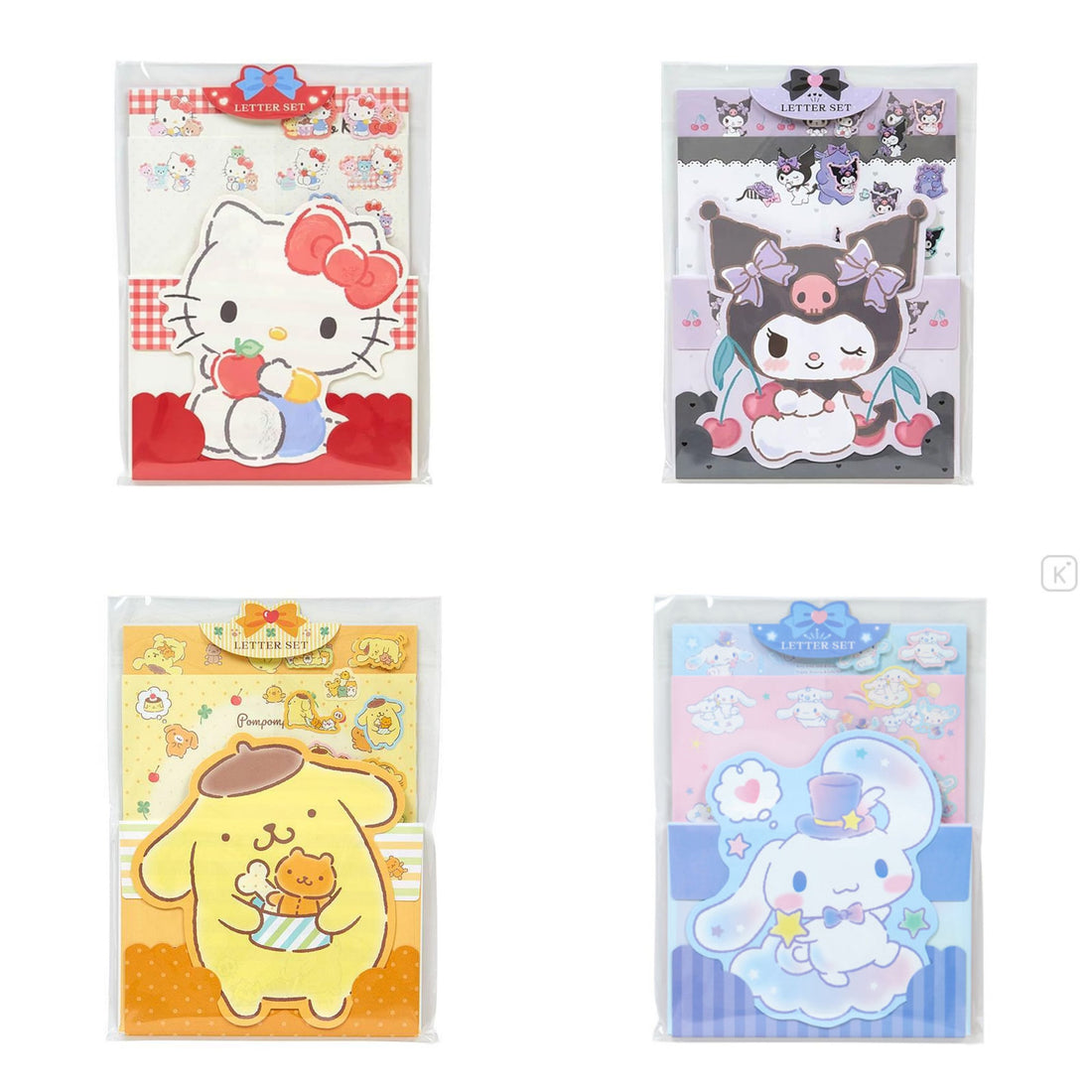 Sanrio三丽鸥|角色信封/信纸/封条套装|约16×0.8×22cm