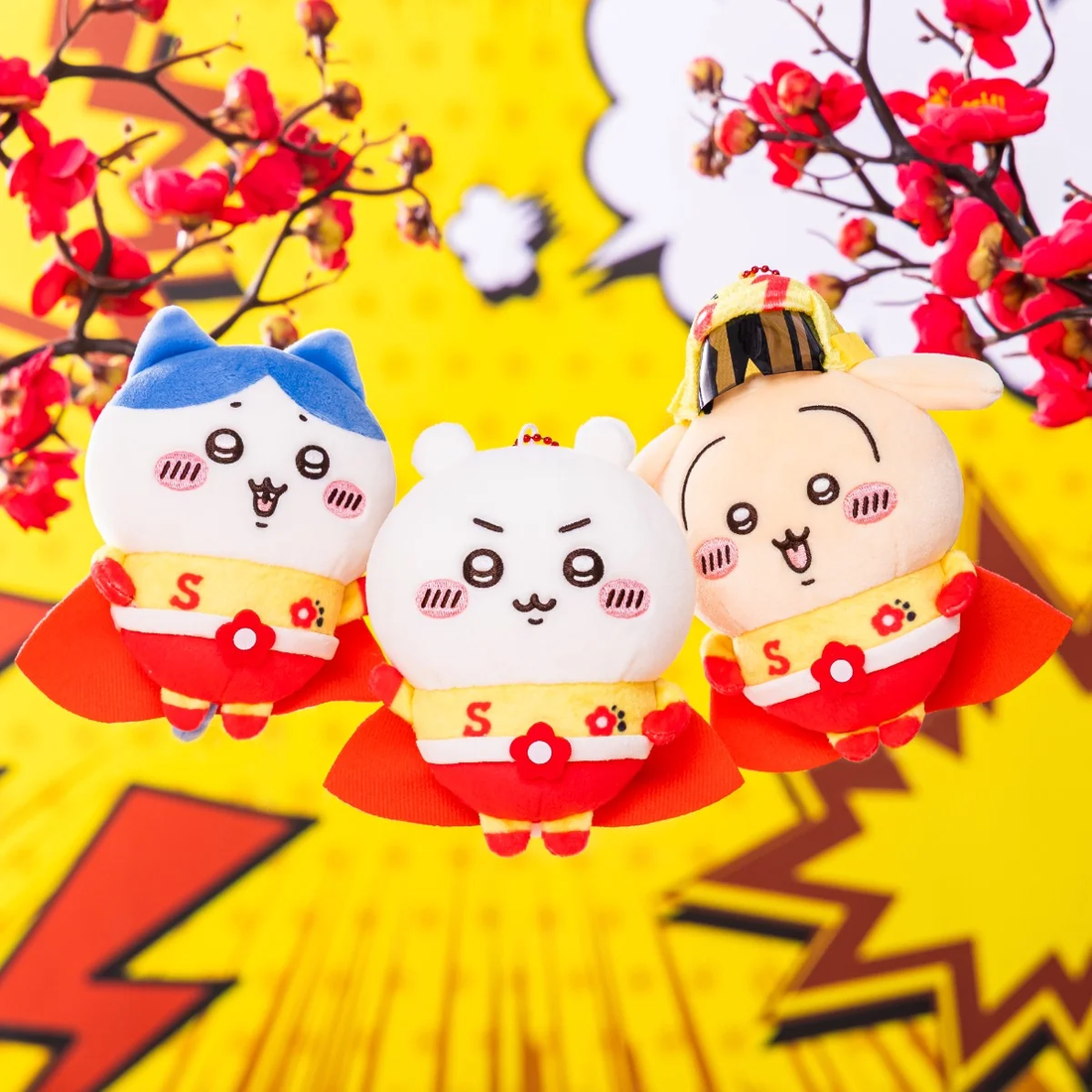 Chiikawa|Suppaiman Mascot Holder /Plush Keychain|H110 x W100 x D60 mm approx.