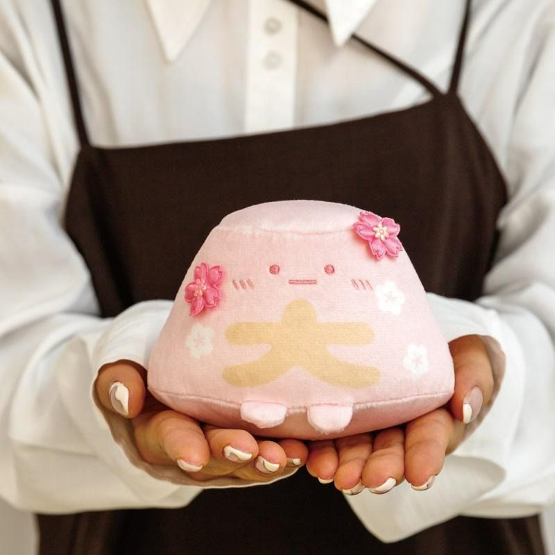 Sumikko gurashi角落生物|銀閣寺樱花富士山大手玉/公仔/玩偶|全高約9cm