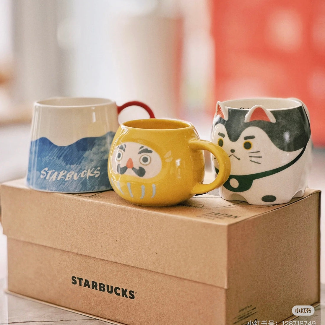 Starbucks星巴克|星巴克达摩/富士山/杯子礼盒|3个入