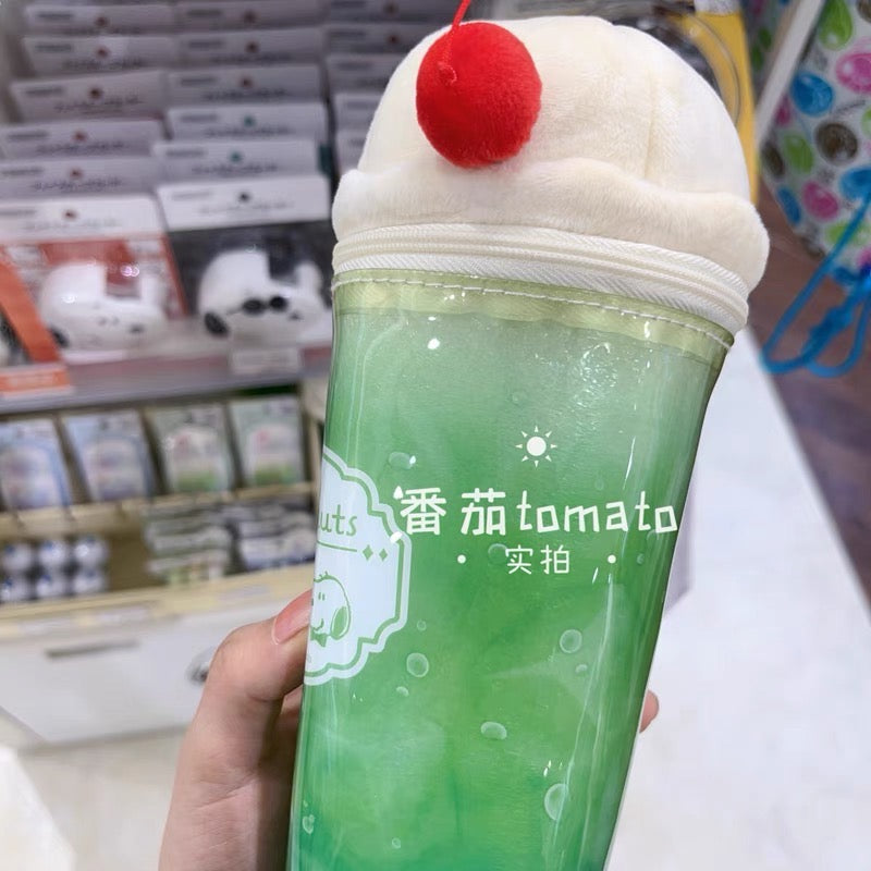 Snoopy|史努比夏日冰沙杯造型文具袋/收纳包|约 W220 x H100 x D100mm