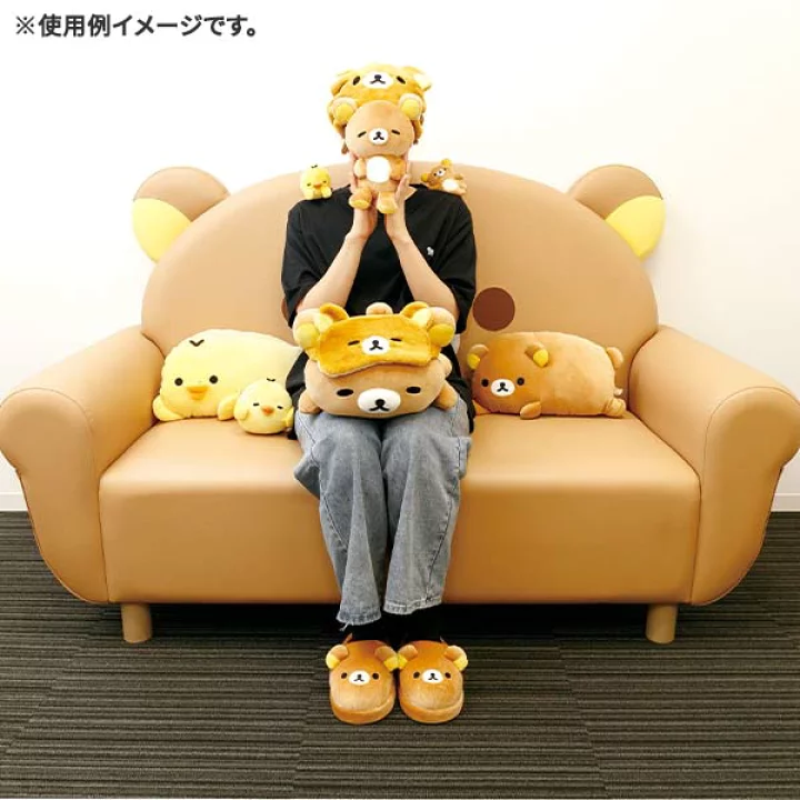 Rilakkuma轻松熊|Tonikaku Dara Dara Series - Relaxation Cushion for Comfort Time - Rilakkuma San-X舒适慵懒生活系列超好摸毛绒玩偶抱枕/靠垫/午睡枕|约220mm x 380mm x 100mm