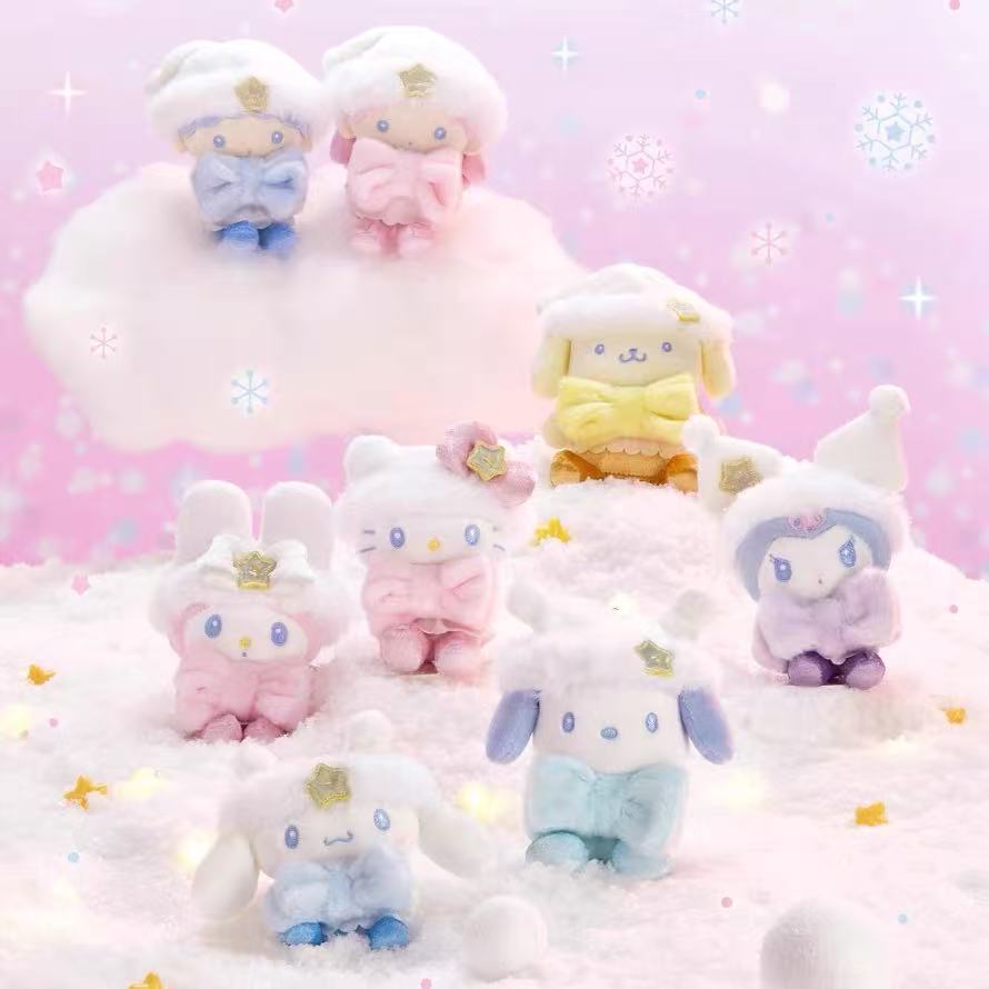 Sanrio|winter Mascot Holder /Plush Keychain|12.5cm x 7cm x 15cm approx.