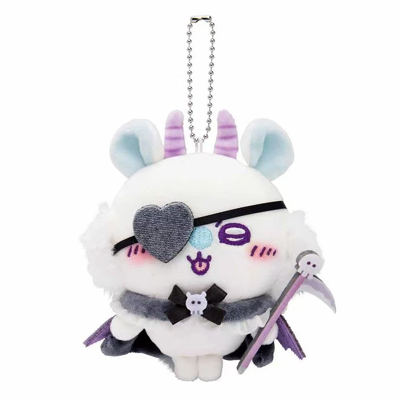 【limit 1】chiikawa|Angel & Demon Mascot Holder /Plush Keychain|H120 x W80 x D70mm approx.