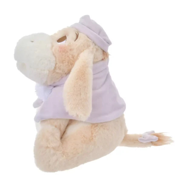 Disney迪士尼|Plush Toy (S)/ White Pooh Fruit Latte Color Cape 东迪冬日限定水果拿铁色睡衣睡帽斗篷系列可爱角色坐姿毛绒玩偶/公仔/S号|约28×17×19cm