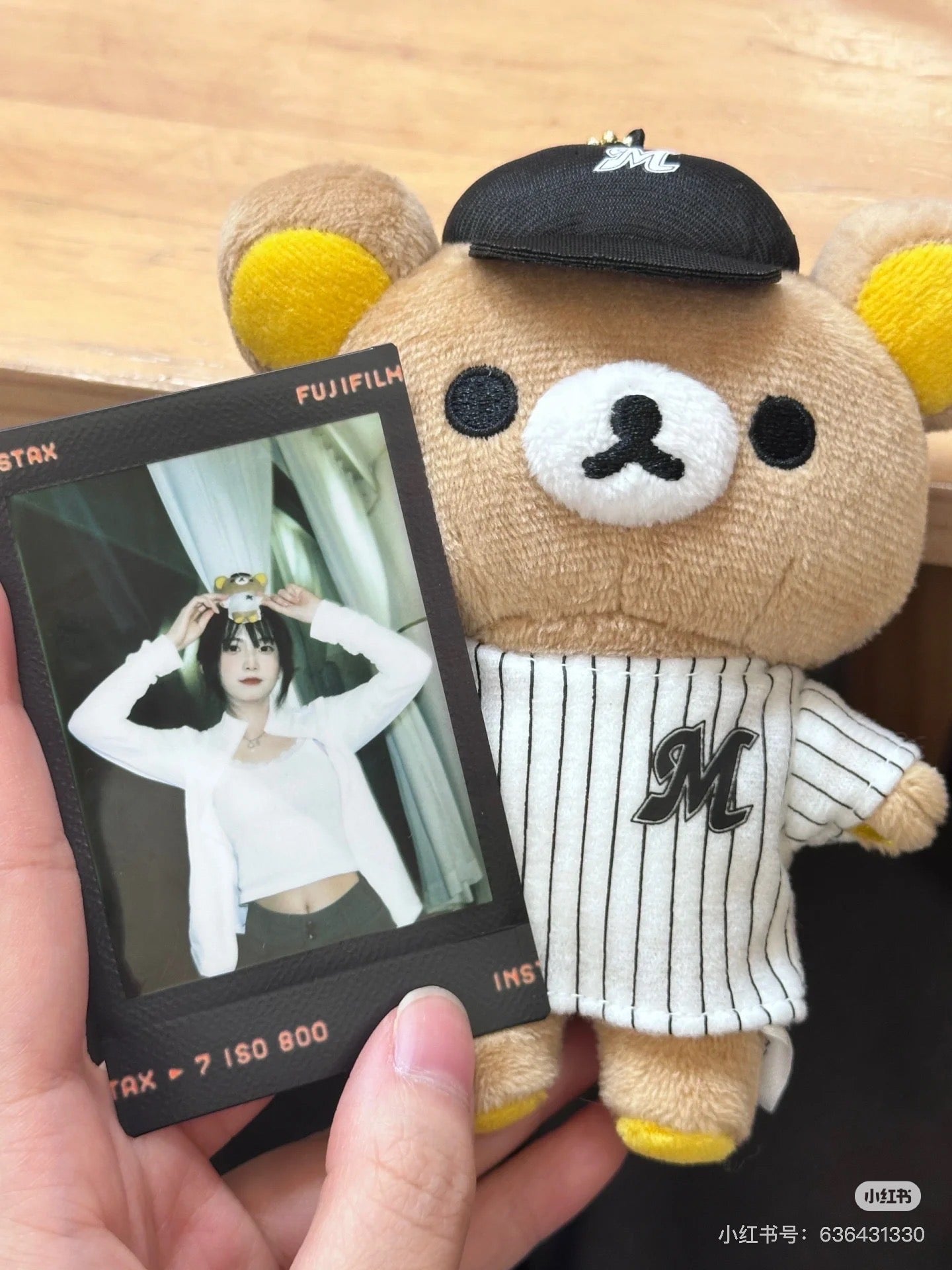 Rilakkuma轻松熊|San-X棒球队联名毛绒挂件/包挂