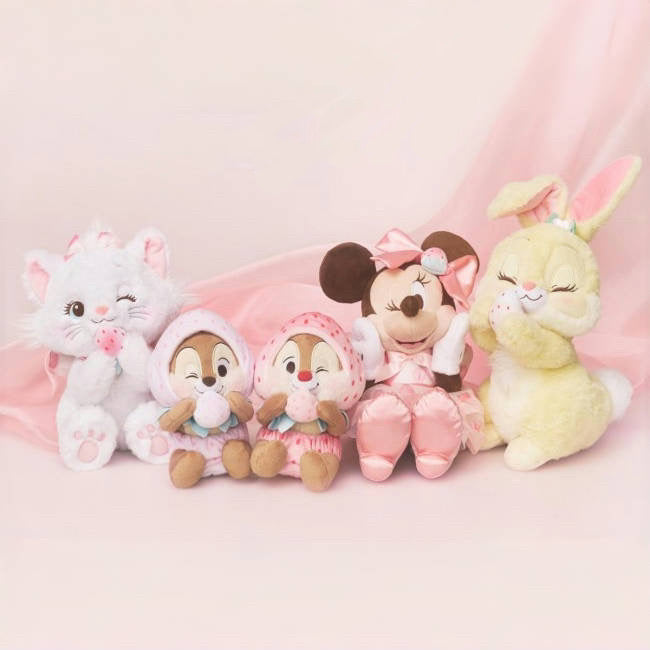 Disney|Strawberry Collection with Strawberry Scent Plush Dolls/PlushToy| H19×W12×D12cm approx.